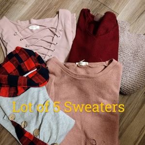 Lot of 5 sweaters